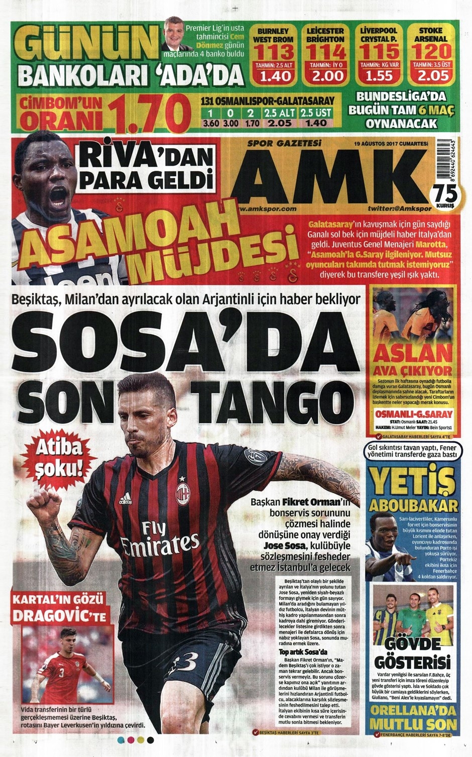 19 Ağustos 2017 | Gazetelerin Beşiktaş Manşetleri - Görsel 8