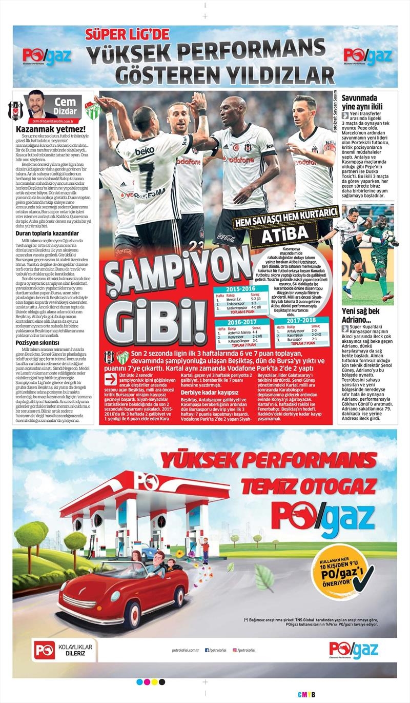 27 Ağustos 2017 | İşte gazetelerin Beşiktaş manşetleri - Görsel 14