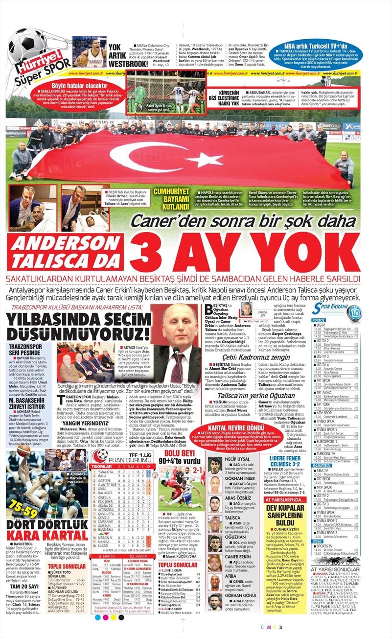 30 Ekim 2016 | Gazetelerin Beşiktaş manşetleri - Görsel 19