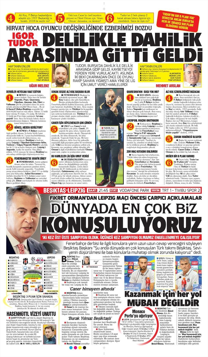 26 Eylül 2017 | Gazetelerin Beşiktaş Manşetleri - Görsel 11