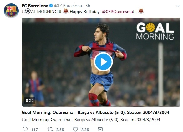 Dünyanın dört bir yanından Quaresma'ya doğum günü mesajları - Görsel 2