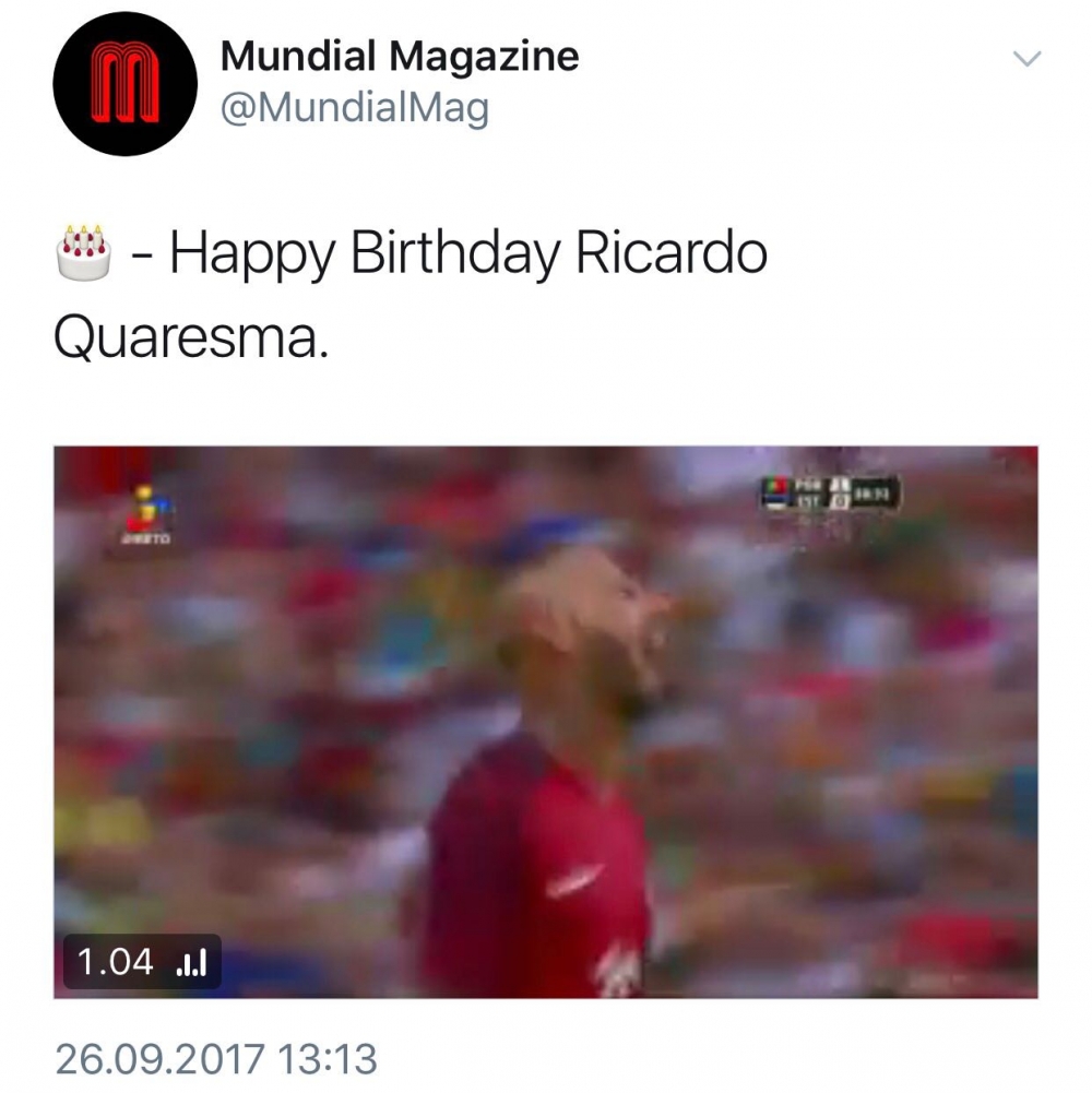 Dünyanın dört bir yanından Quaresma'ya doğum günü mesajları - Görsel 4