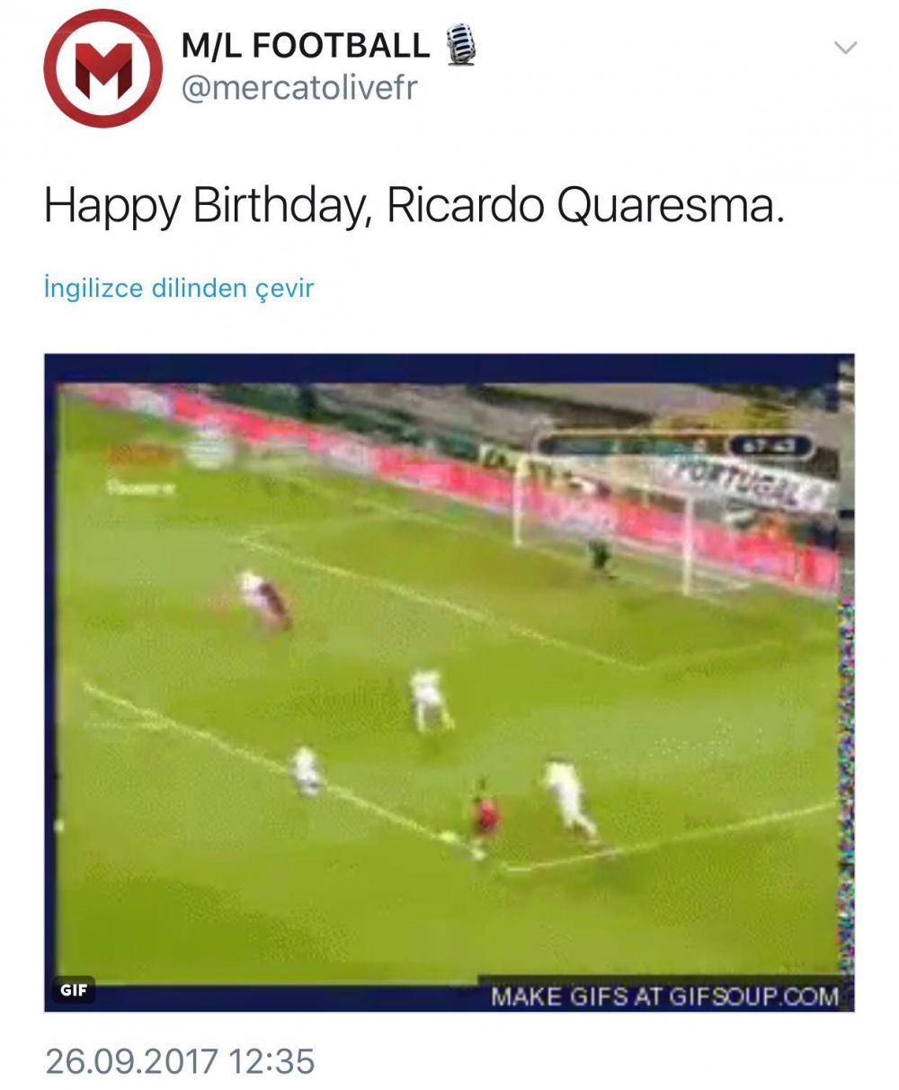 Dünyanın dört bir yanından Quaresma'ya doğum günü mesajları - Görsel 9