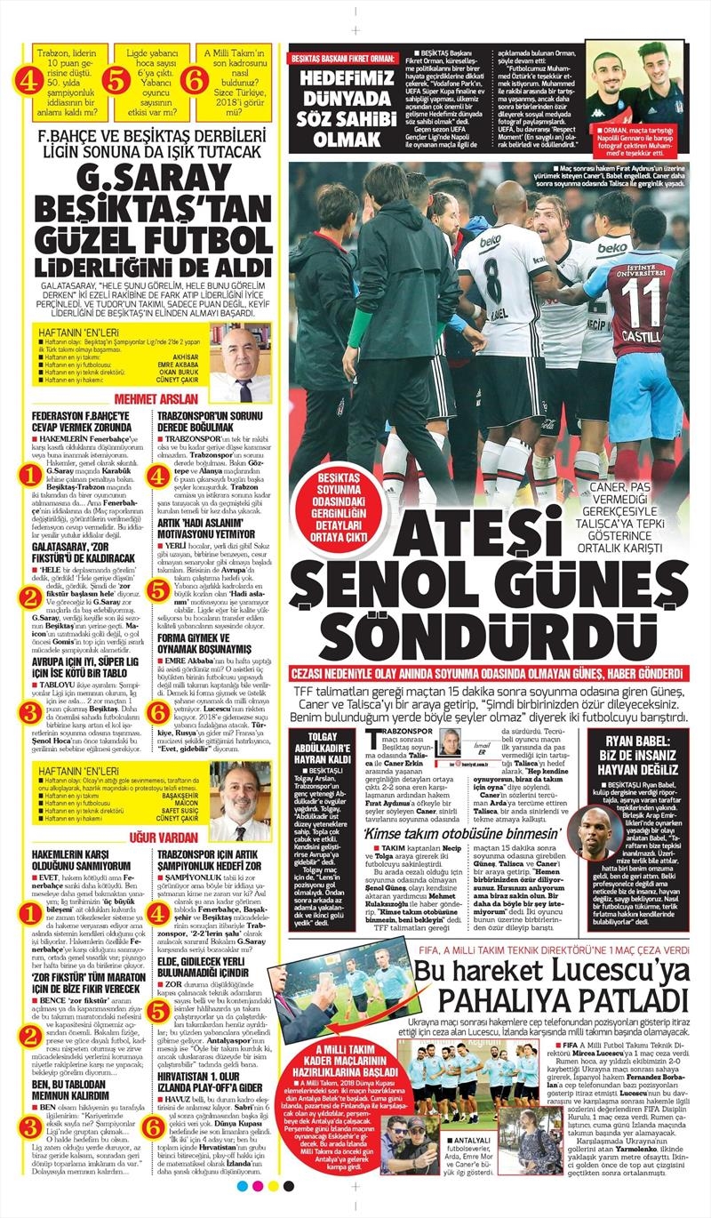 03 Ekim 2017 | Gazetelerin Beşiktaş Manşetleri - Görsel 13