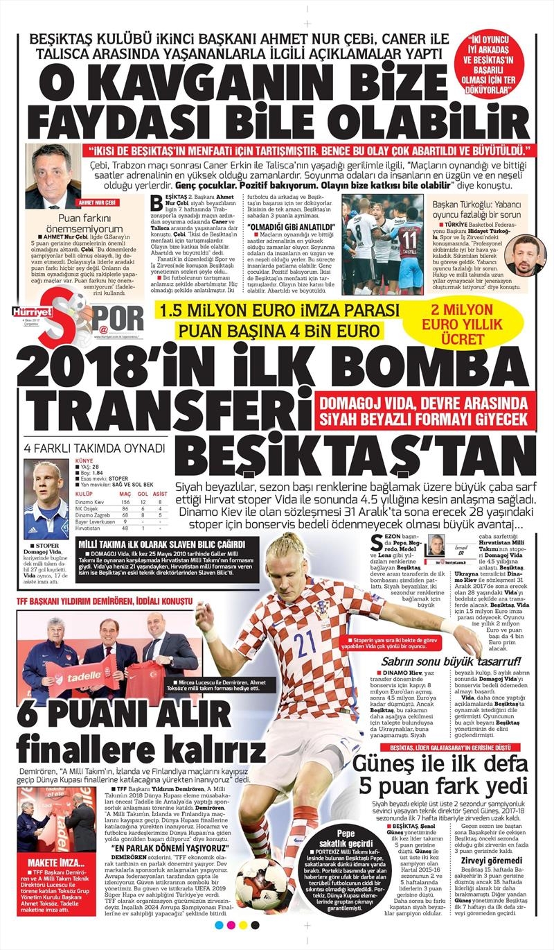 04 Ekim 2017 | Gazetelerin Beşiktaş Manşetleri - Görsel 6