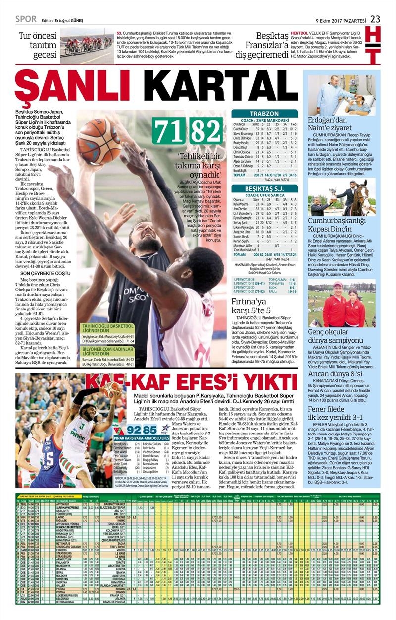 09 Ekim 2017 | İşte gazetelerin Beşiktaş manşetleri - Görsel 7