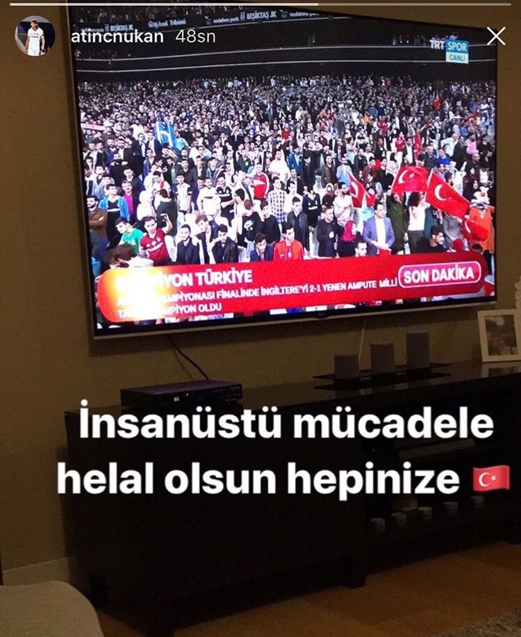 Beşiktaşlı futbolculardan Ampute Milli Takımı'na tebrik mesajları! - Görsel 3