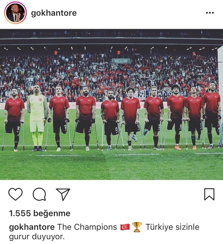 Beşiktaşlı futbolculardan Ampute Milli Takımı'na tebrik mesajları! - Görsel 4