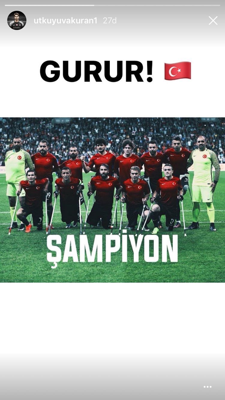 Beşiktaşlı futbolculardan Ampute Milli Takımı'na tebrik mesajları! - Görsel 5