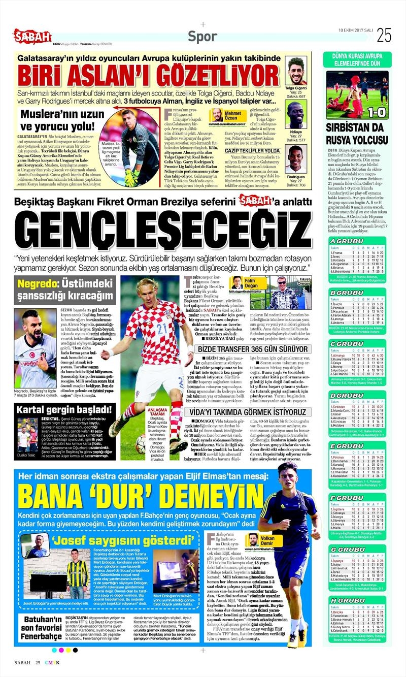 10 Ekim 2017 | İşte gazetelerin Beşiktaş manşetleri - Görsel 4