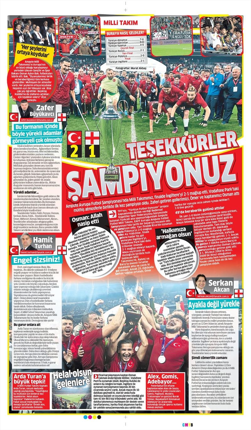 İşte kahramanlar için atılan gazete manşetleri! - Görsel 2