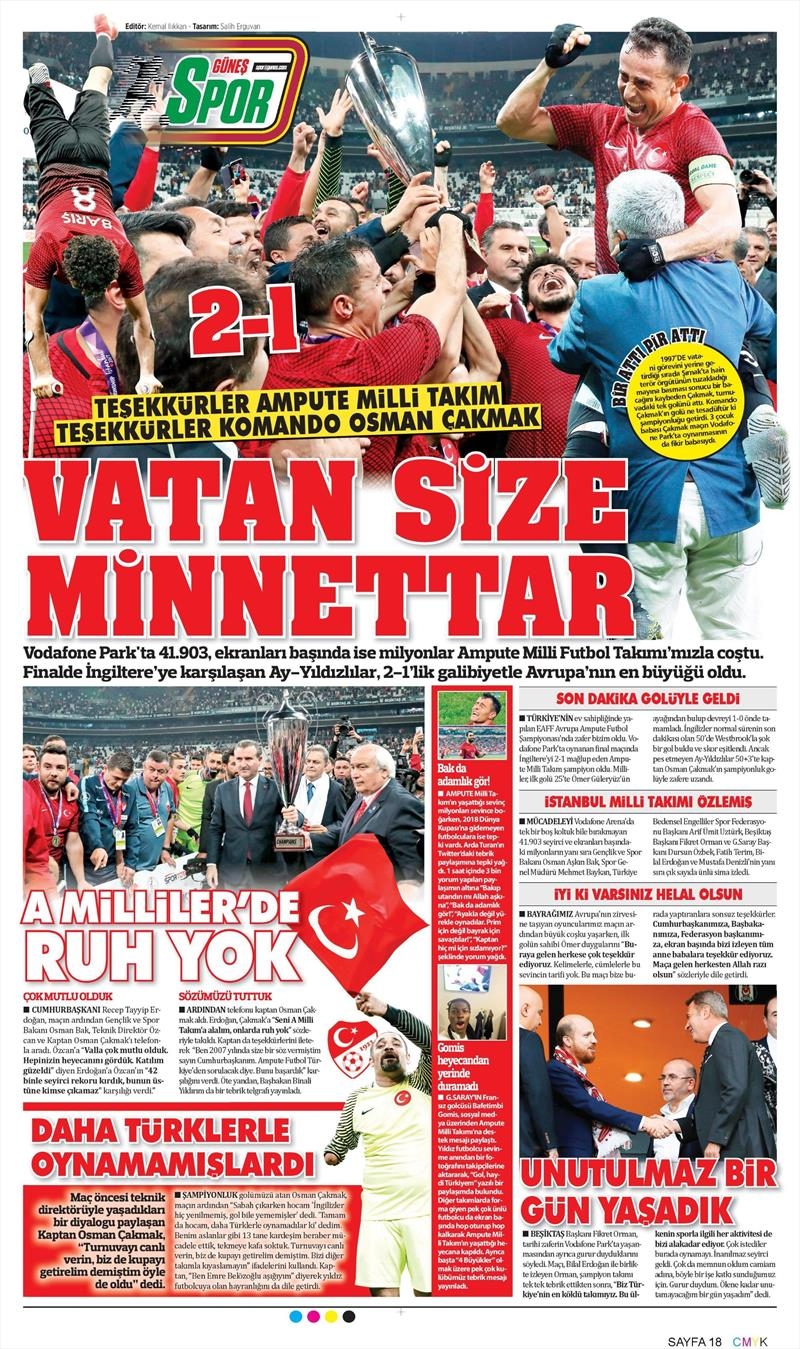 İşte kahramanlar için atılan gazete manşetleri! - Görsel 6