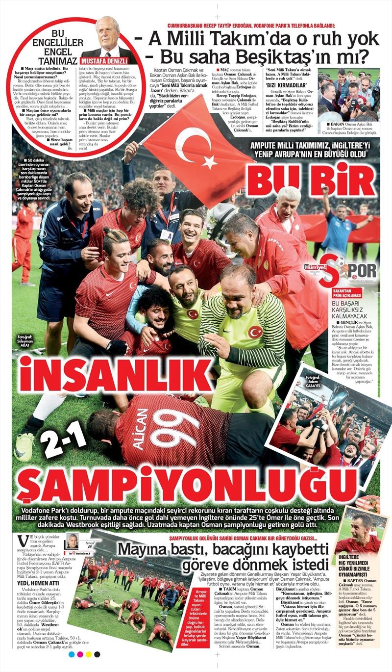 İşte kahramanlar için atılan gazete manşetleri! - Görsel 8