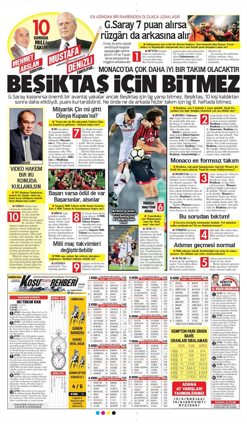 14 Ekim 2017 | Gazetelerin Beşiktaş Manşetleri - Görsel 16