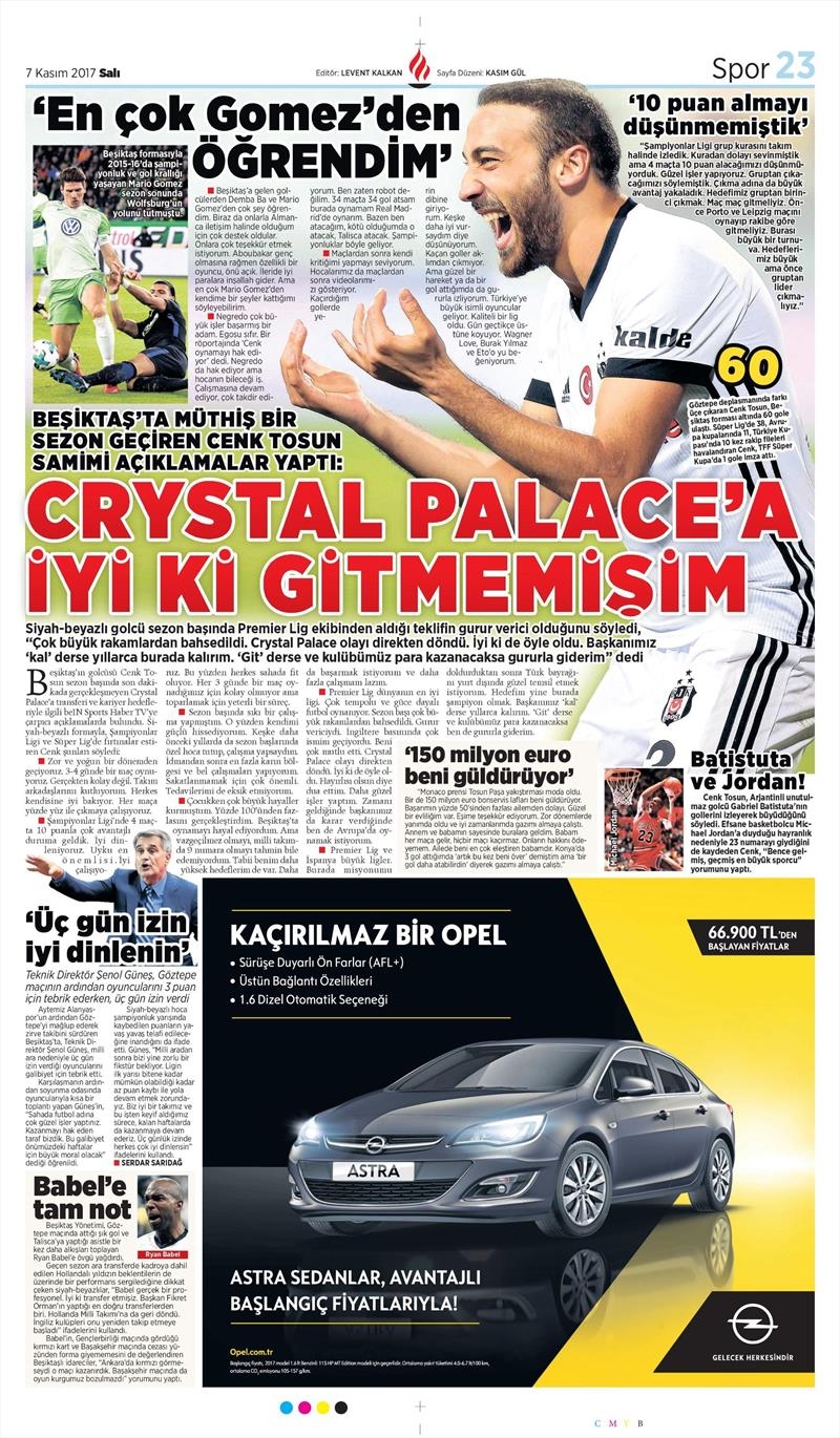 07 Kasım 207 | İşte gazetelerin Beşiktaş manşetleri - Görsel 10