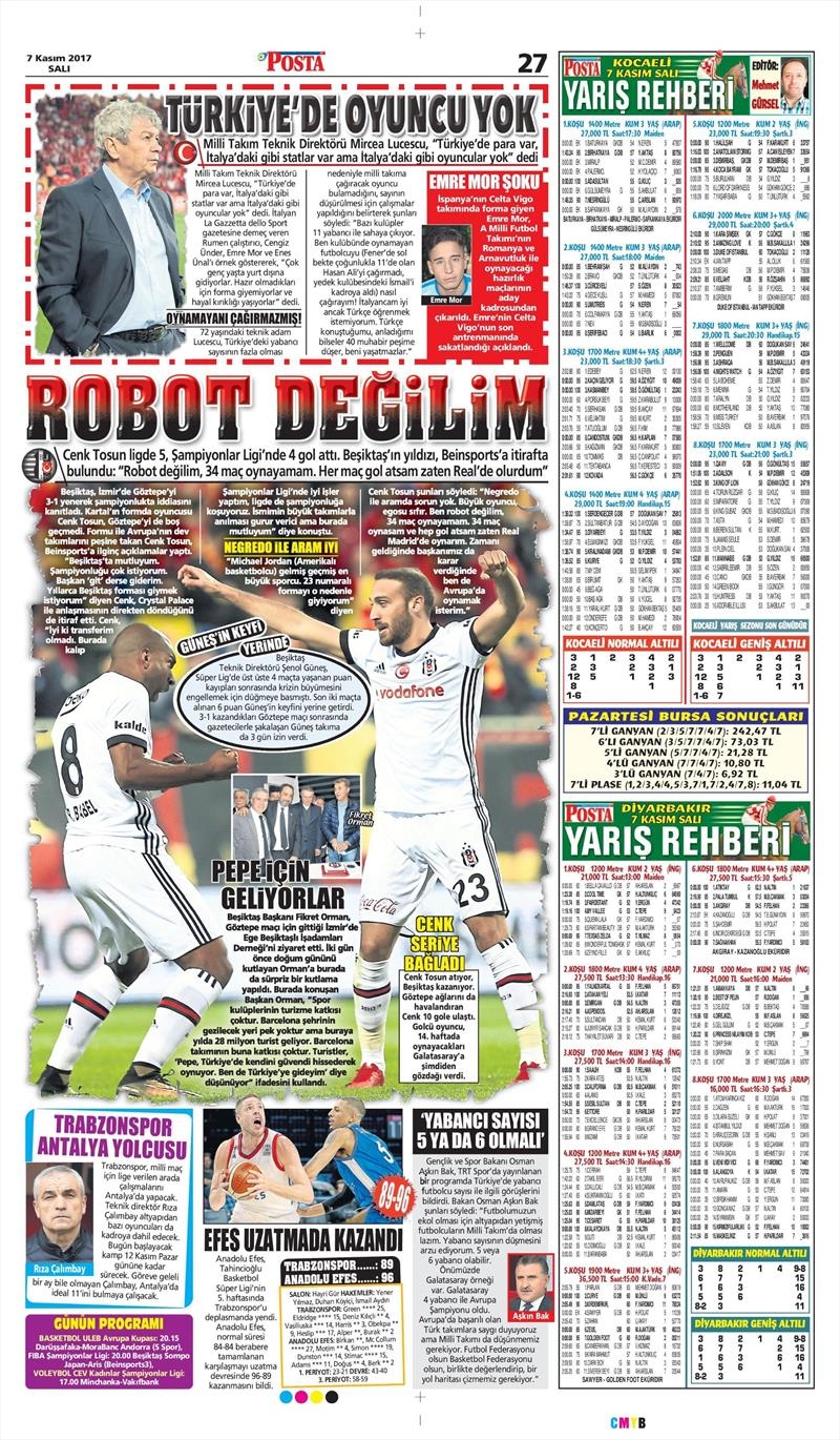 07 Kasım 207 | İşte gazetelerin Beşiktaş manşetleri - Görsel 12