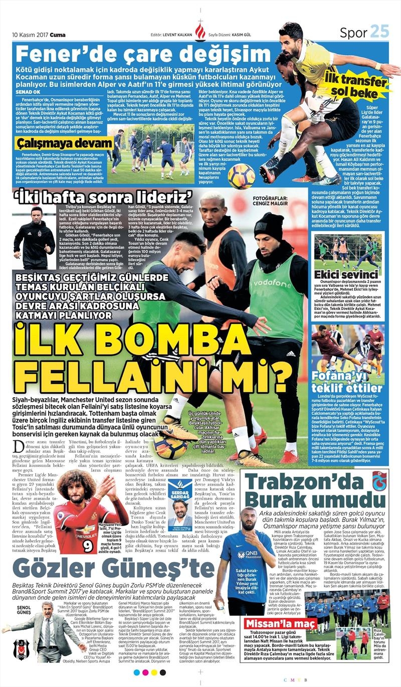 10 Kasım 2017 | Gazetelerin Beşiktaş Manşetleri - Görsel 8