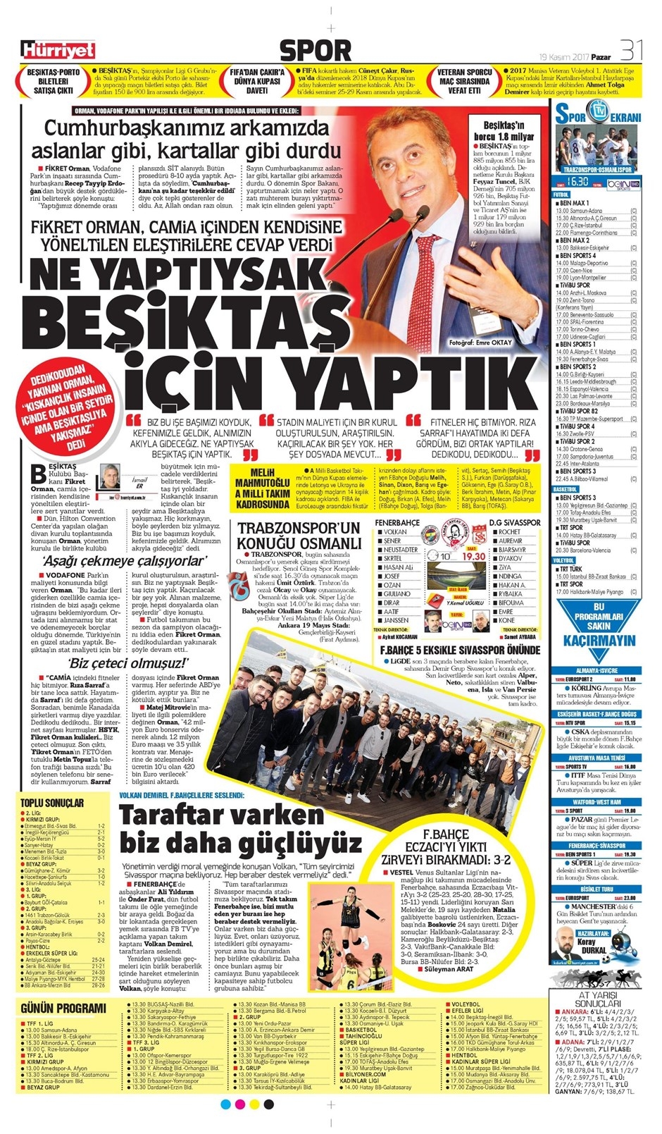 19 Kasım 2017 | Gazetelerin Beşiktaş Manşetleri - Görsel 4
