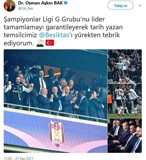 Siyasiler, eski sporcular, kulüpler... Beşiktaş'a tebrik yağmuru! - Görsel 3