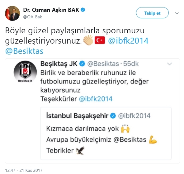 Siyasiler, eski sporcular, kulüpler... Beşiktaş'a tebrik yağmuru! - Görsel 4