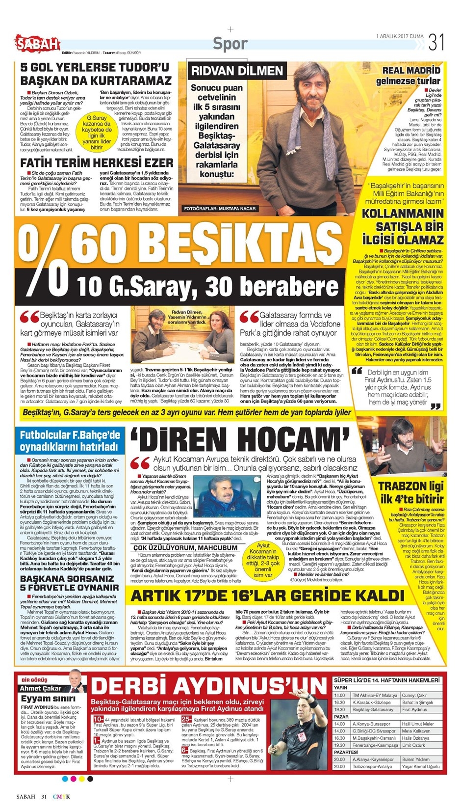 1 Aralık 2017 | Gazetelerin Beşiktaş Manşetleri - Görsel 5