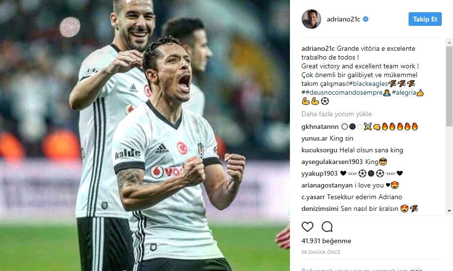 Beşiktaşlı futbolculardan derbi zaferi paylaşımları  - Görsel 4