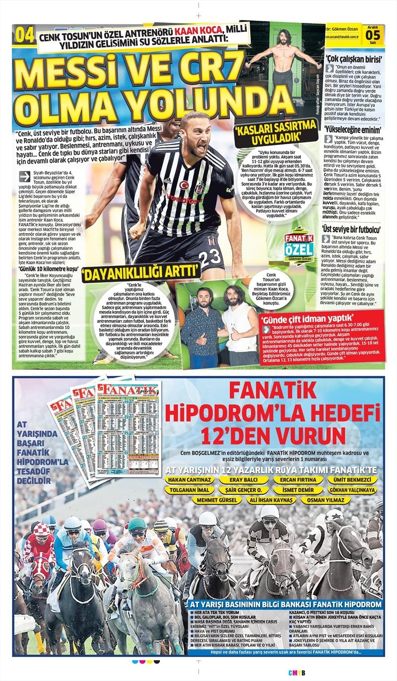 5 Aralık 2017 | Gazetelerin Beşiktaş Manşetleri - Görsel 1
