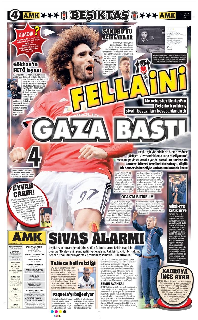 22 Aralık 2017 | Gazetelerin Beşiktaş Manşetleri - Görsel 4