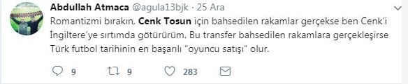 Everton'a transferi konuşulan Cenk Tosun'la ilgili yorumlar - Görsel 6