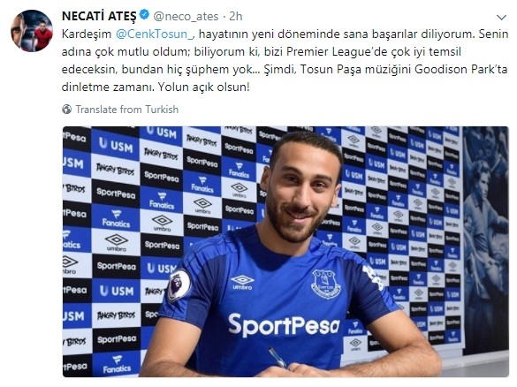 Cenk Tosun’a gelen tebrik ve destek mesajları. Tayyip Erdoğan’dan Hidayet Türkoğlu’na, Arda Turan’dan Burak Yılmaz’a... TFF unuttu mu? - Görsel 1
