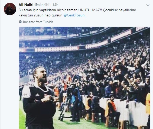 Cenk Tosun’a gelen tebrik ve destek mesajları. Tayyip Erdoğan’dan Hidayet Türkoğlu’na, Arda Turan’dan Burak Yılmaz’a... TFF unuttu mu? - Görsel 17