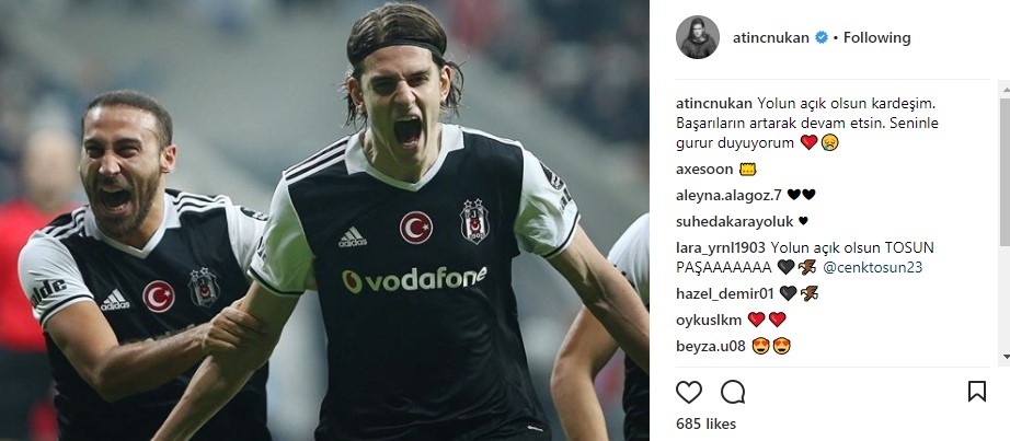 Cenk Tosun’a gelen tebrik ve destek mesajları. Tayyip Erdoğan’dan Hidayet Türkoğlu’na, Arda Turan’dan Burak Yılmaz’a... TFF unuttu mu? - Görsel 21