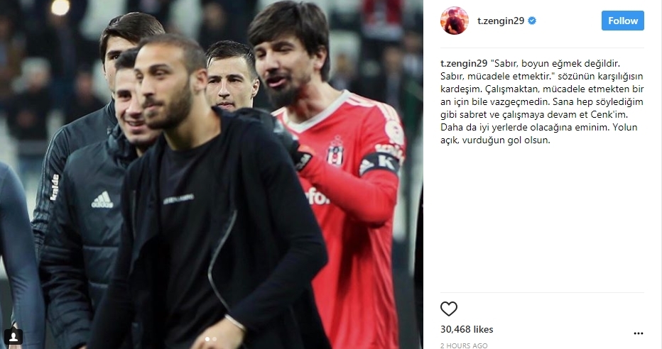 Cenk Tosun’a gelen tebrik ve destek mesajları. Tayyip Erdoğan’dan Hidayet Türkoğlu’na, Arda Turan’dan Burak Yılmaz’a... TFF unuttu mu? - Görsel 37
