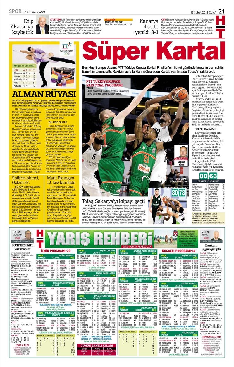 16 Şubat 2018 | Gazetelerin Beşiktaş Manşetleri - Görsel 4