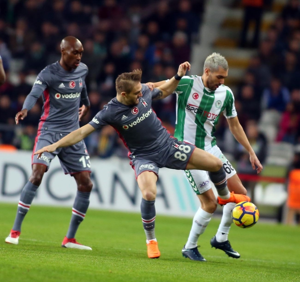 İşte Konyaspor - Beşiktaş maçından kareler... - Görsel 14