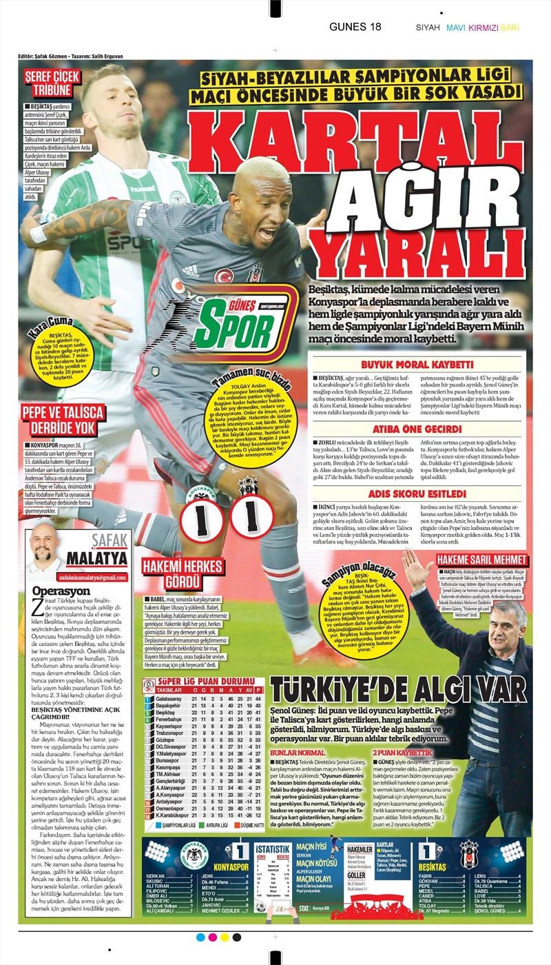 17 Şubat 2018 | Gazetelerin Beşiktaş Manşetleri - Görsel 12