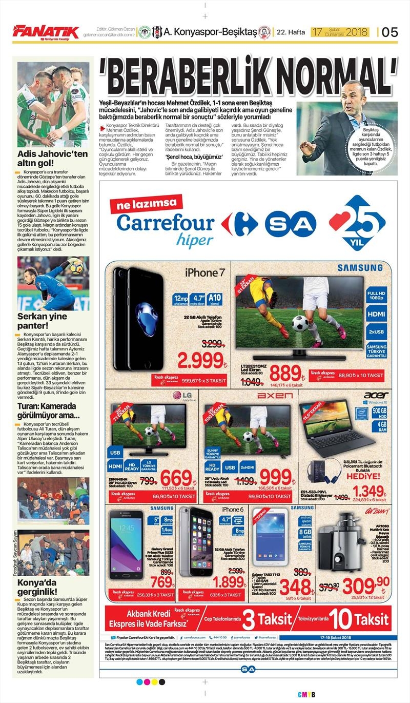 17 Şubat 2018 | Gazetelerin Beşiktaş Manşetleri - Görsel 5