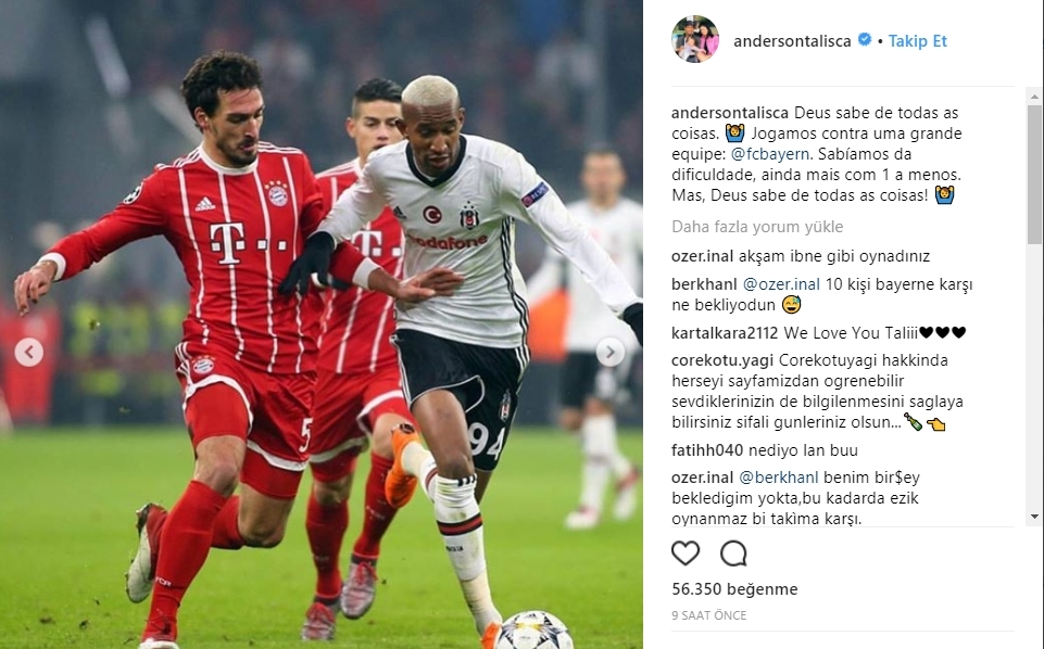 Beşiktaş'ın yıldızlarının maç sonrası paylaşımları! - Görsel 1