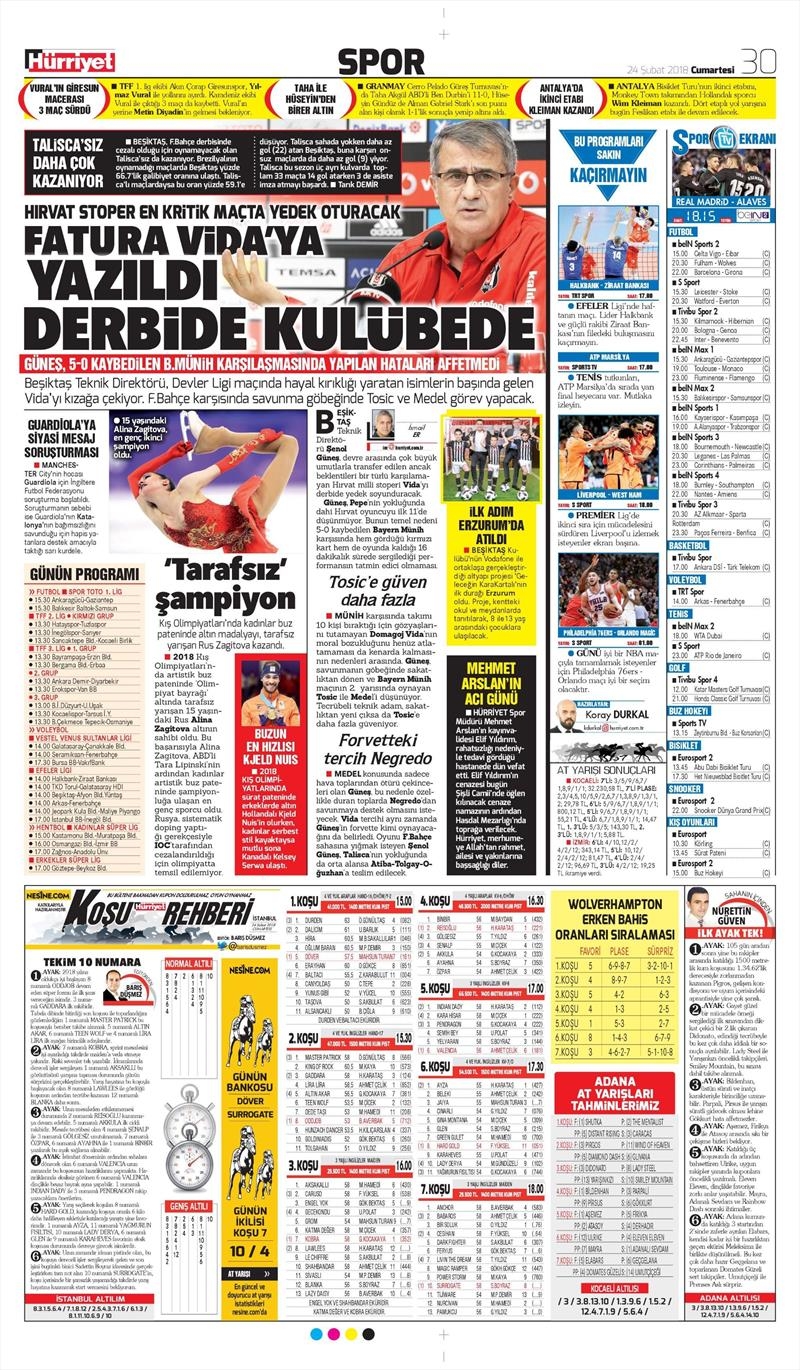 24 Şubat 2018 | Gazetelerin Beşiktaş Manşetleri - Görsel 6