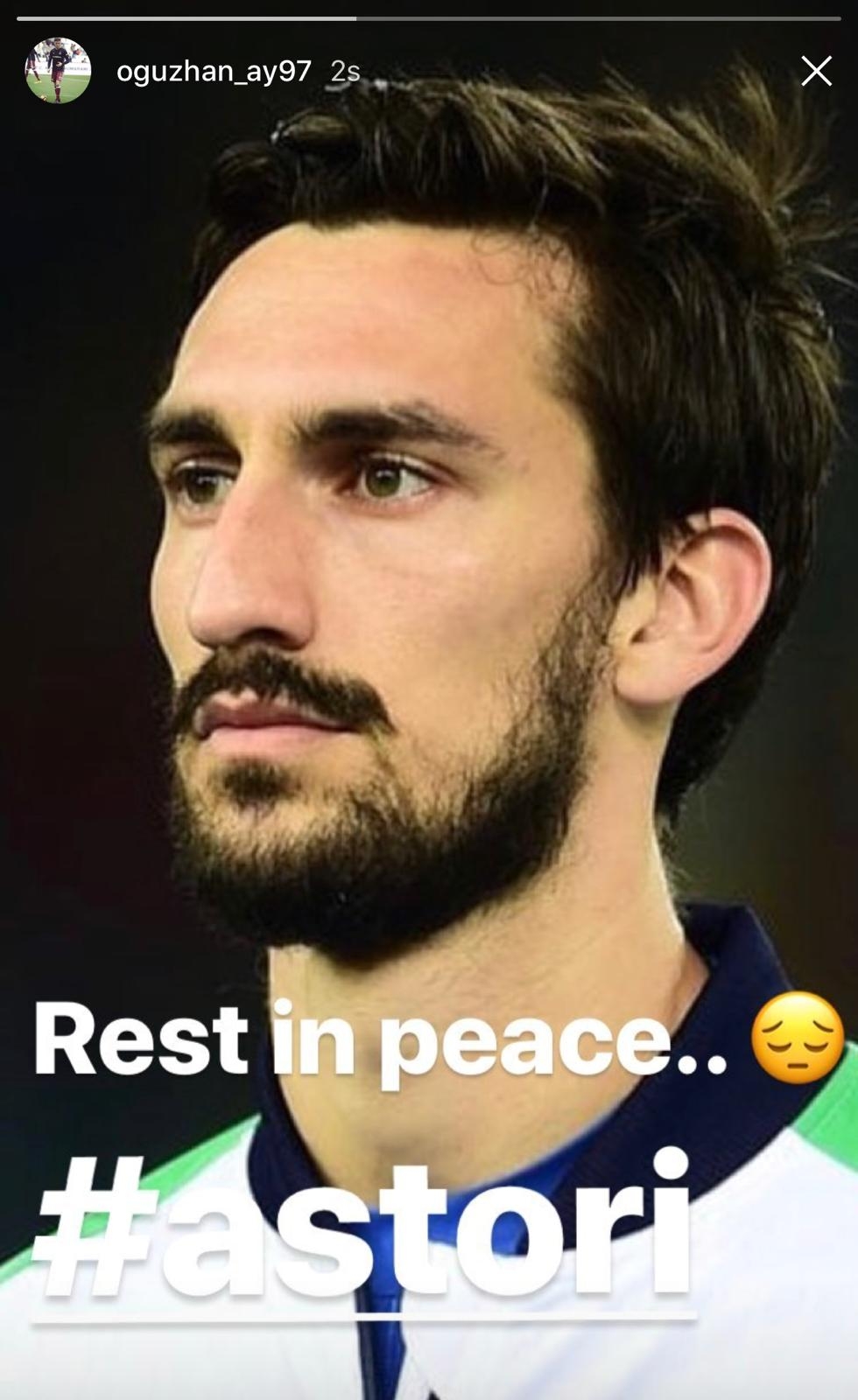 Beşiktaşlı futbolculardan Davide Astori paylaşımları... - Görsel 2