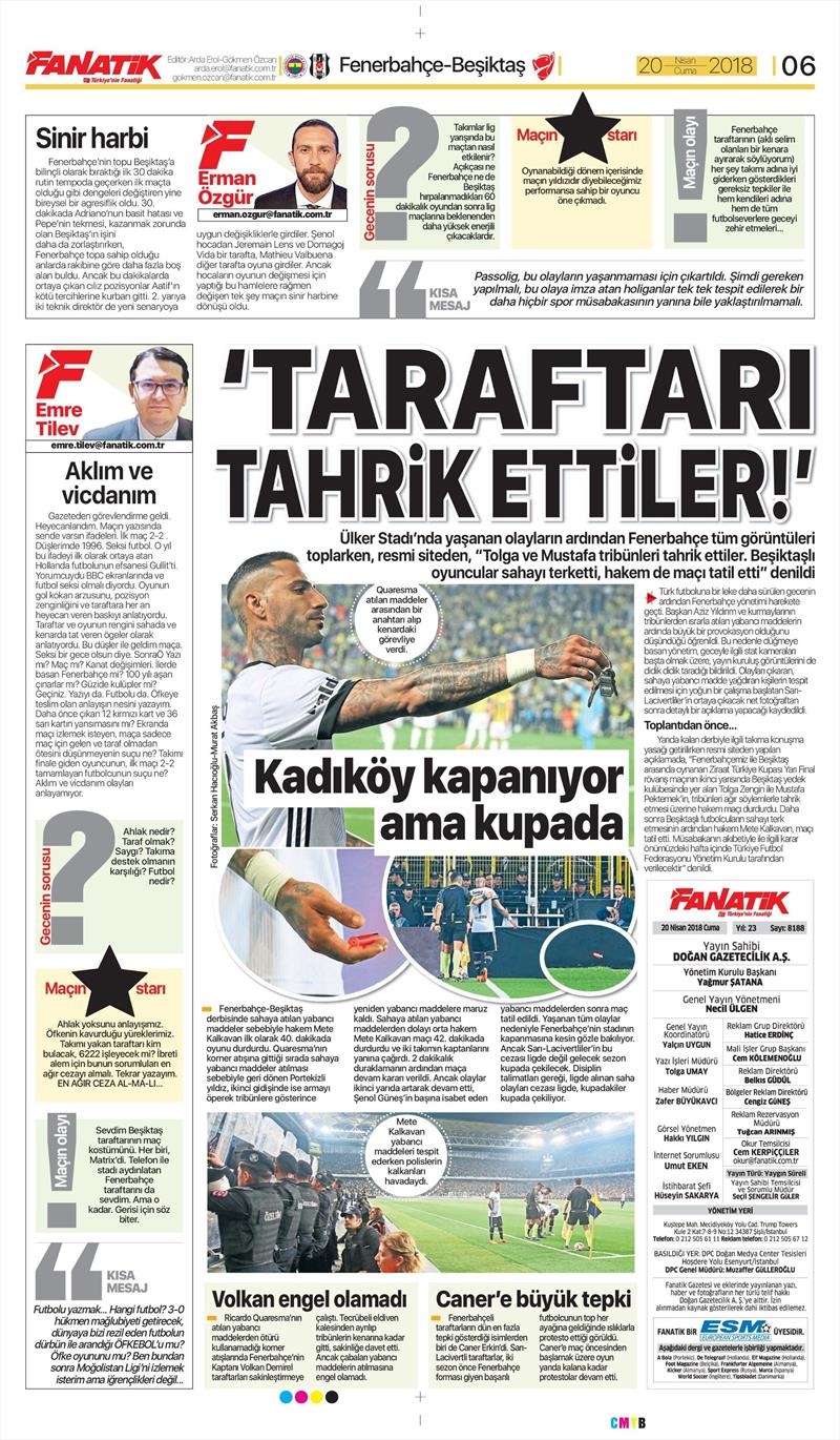 20 Nisan 2018 | Gazetelerin Beşiktaş Manşetleri - Görsel 13