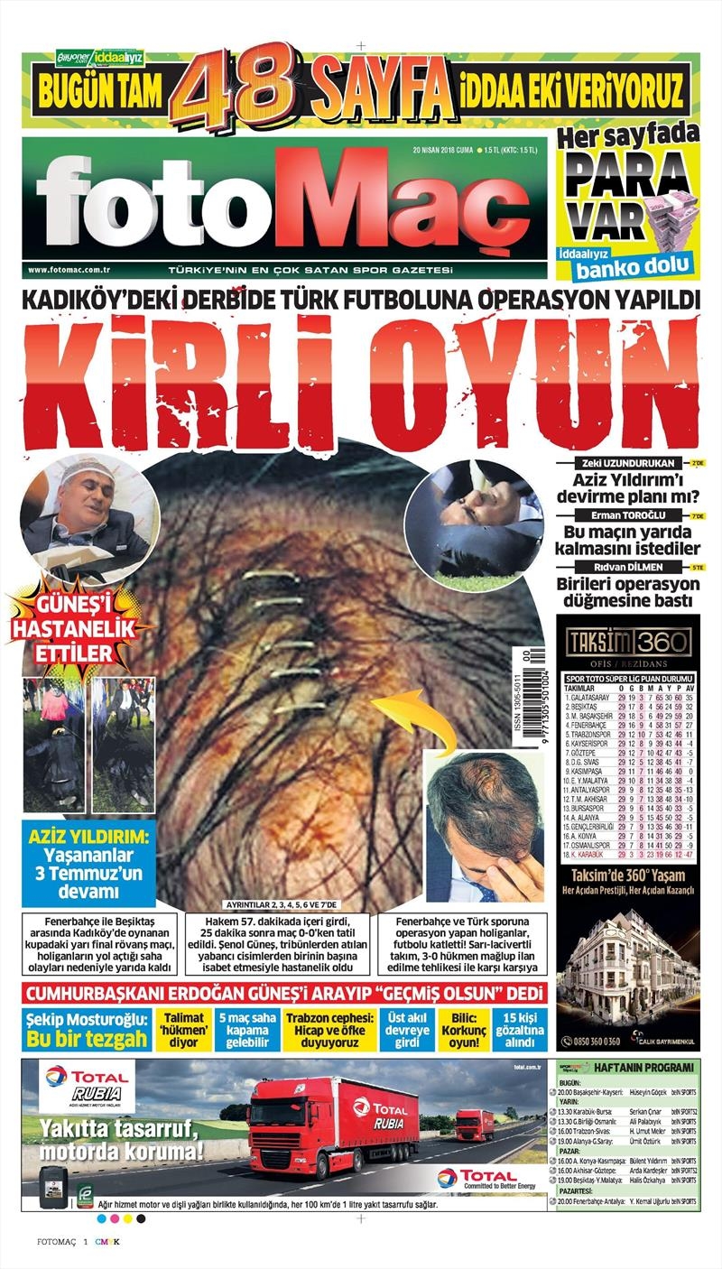 20 Nisan 2018 | Gazetelerin Beşiktaş Manşetleri - Görsel 15