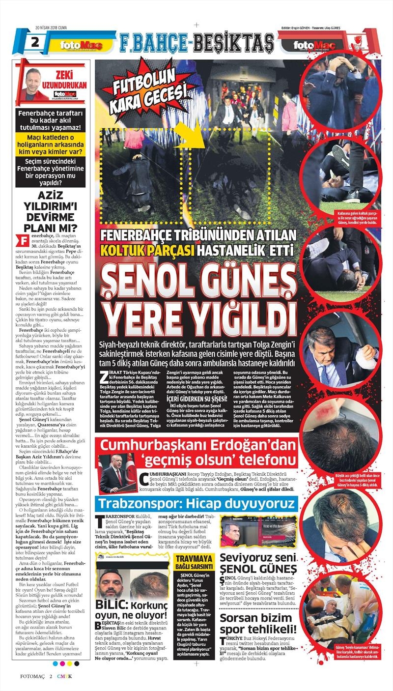 20 Nisan 2018 | Gazetelerin Beşiktaş Manşetleri - Görsel 16