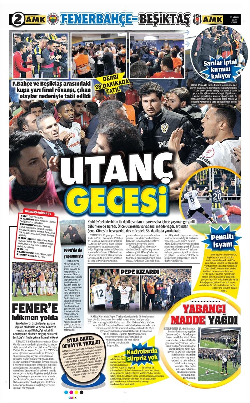 20 Nisan 2018 | Gazetelerin Beşiktaş Manşetleri - Görsel 21