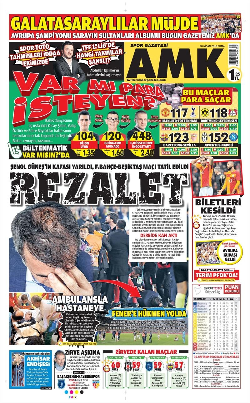 20 Nisan 2018 | Gazetelerin Beşiktaş Manşetleri - Görsel 22