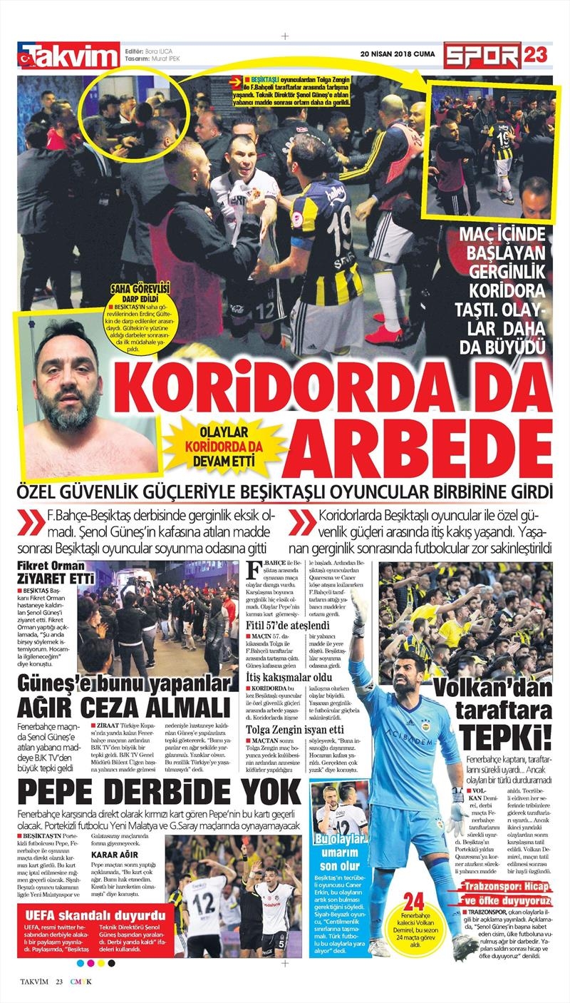 20 Nisan 2018 | Gazetelerin Beşiktaş Manşetleri - Görsel 28