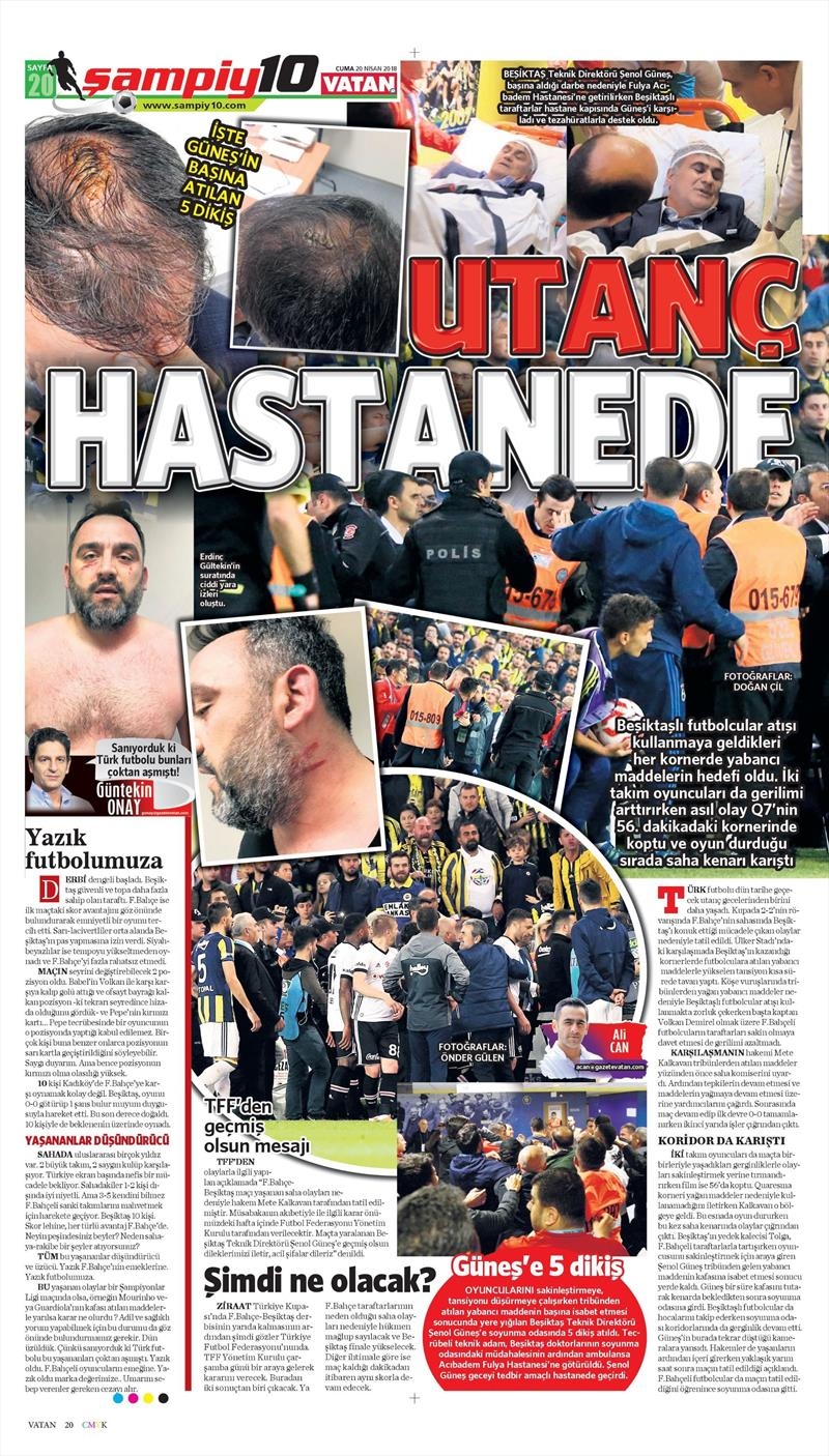 20 Nisan 2018 | Gazetelerin Beşiktaş Manşetleri - Görsel 29