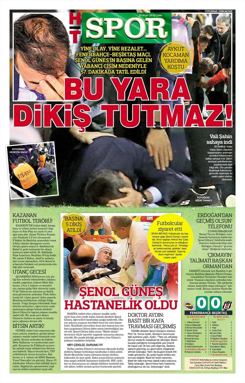 20 Nisan 2018 | Gazetelerin Beşiktaş Manşetleri - Görsel 7