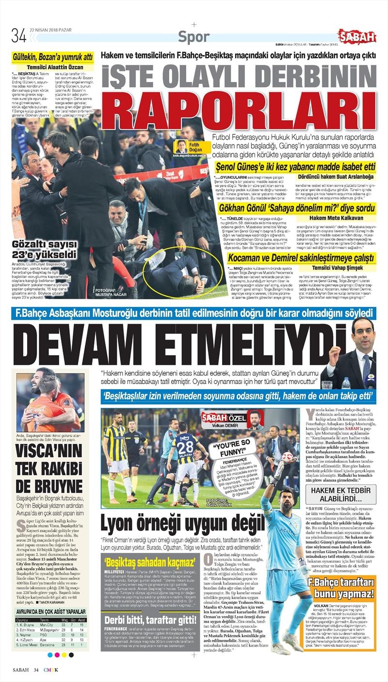 22 Nisan 2018 | Gazetelerin Beşiktaş Manşetleri - Görsel 7