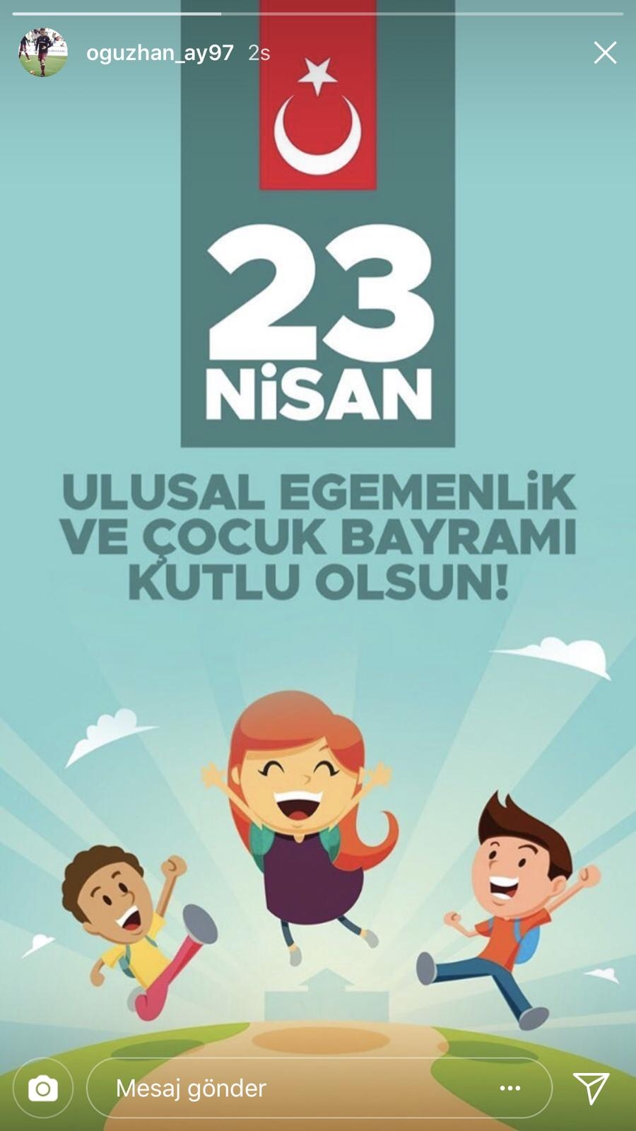 Beşiktaşlı futbolculardan 23 Nisan paylaşımları - Görsel 2